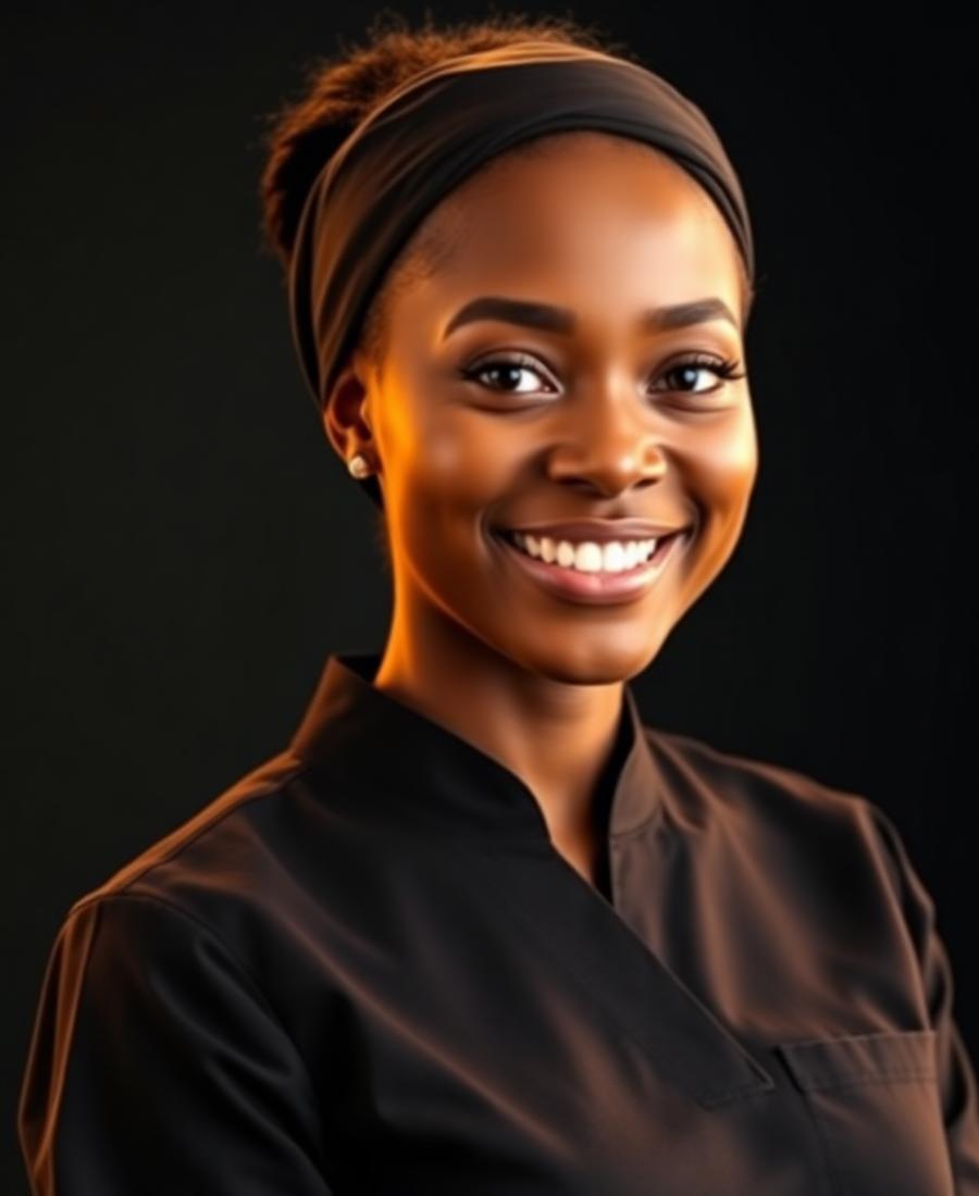Amara Bassey, Lead Nail Technician at THE E.O.M GLOBAL